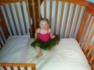 Proud to be in her big girl bed!